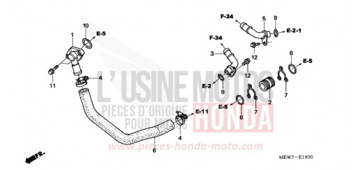 WATER PIPE NT700VAA de 2010